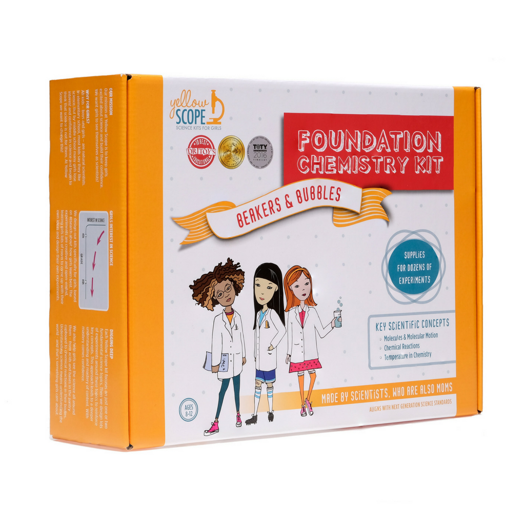 Foundation Chemistry Kit for Girls Yellow Scope